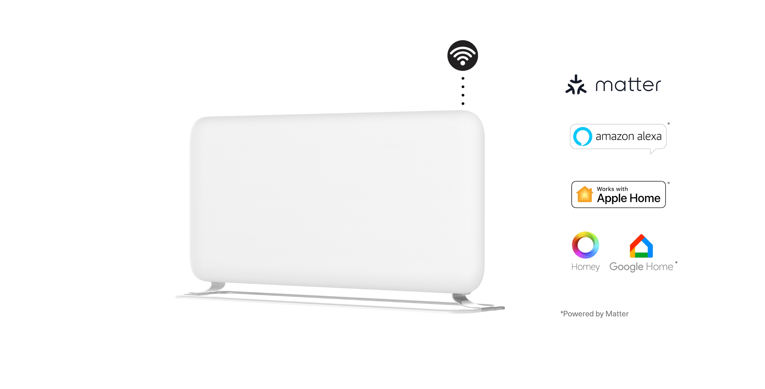 Mill WiFi Panel Heater | PA1500WIFI4A | Panel Heater | 1500 W | Suitable for rooms up to 22 m² | White | IPX4