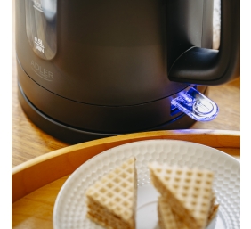 Adler Kettle | AD 1379b | Electric | 2200 W | 1.7 L | Polypropylene | 360° rotational base | Black