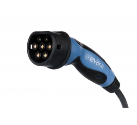 Evaka EV charging cable Type2-Type2, 22 kW, 32 A, 5x6 mm2, 1x0.5 mm2, 5 m | EVA503325 | Black