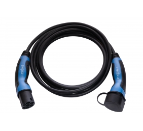 Evaka EV charging cable Type2-Type2, 22 kW, 32 A, 5x6 mm2, 1x0.5 mm2, 5 m | EVA503325 | Black