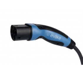 Evaka EV charging cable Type2-Type2, 22 kW, 32 A, 5x6 mm2, 1x0.5 mm2, 5 m | EVA503325 | Black