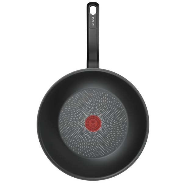 TEFAL Pan | H0561942 | Wok | Diameter 28 cm | Suitable for induction hob | Fixed handle | Black