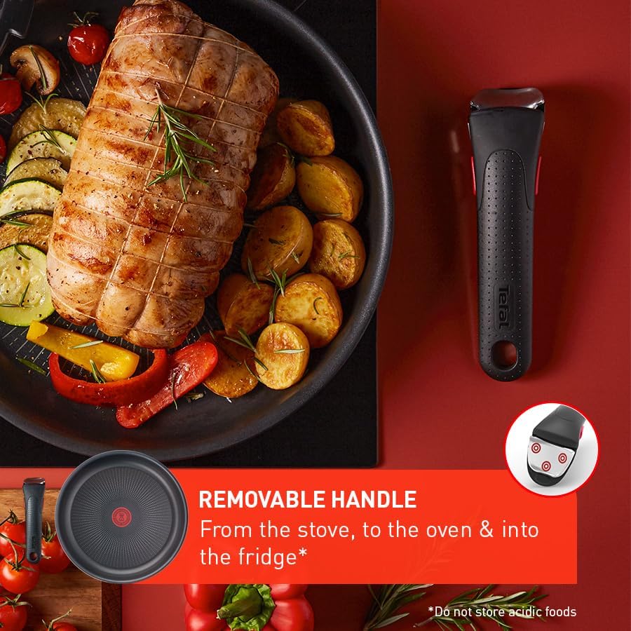 TEFAL Pots and pans set, 4 pcs | L7629453 Ingenio Daily Chef | Frying | Diameter 18/22/26 cm | Suitable for induction hob | Removable handle