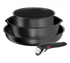 TEFAL Pots and pans set, 4 pcs | L7629453 Ingenio Daily Chef | Frying | Diameter 18/22/26 cm | Suitable for induction hob | Removable handle