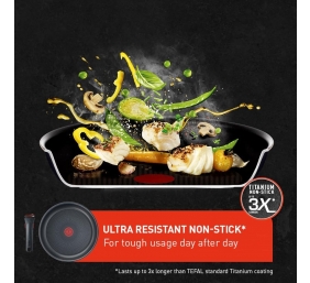 TEFAL Pots and pans set, 4 pcs | L7629453 Ingenio Daily Chef | Frying | Diameter 18/22/26 cm | Suitable for induction hob | Removable handle