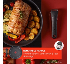 TEFAL Pots and pans set, 4 pcs | L7629453 Ingenio Daily Chef | Frying | Diameter 18/22/26 cm | Suitable for induction hob | Removable handle