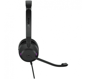 Jabra Evolve2 30 SE MS Stereo Laidinės ausinės, USB-C/USB-A, Juoda