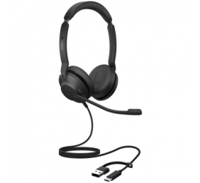 Jabra Evolve2 30 SE MS Stereo Laidinės ausinės, USB-C/USB-A, Juoda