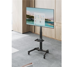 Goobay Floor stand | TV Presentation Stand Basic, Size L | Height adjustment | 37-70 " | Maximum weight (capacity) 35 kg | Black