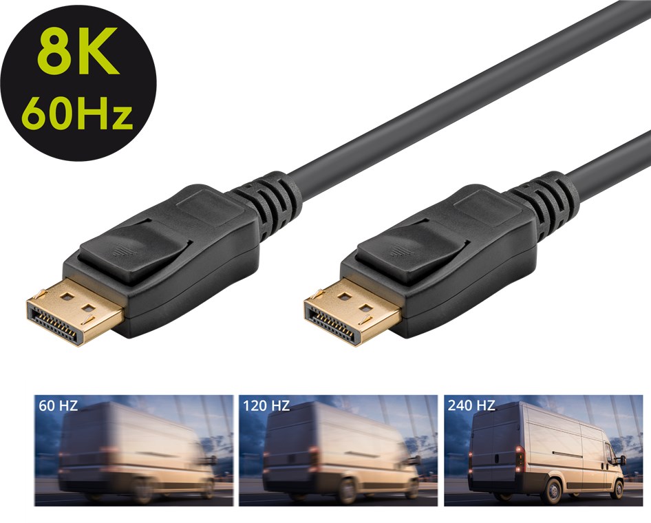 Goobay | DisplayPort Cable 2.0/2.1, 40 Gbit/s | 2 m