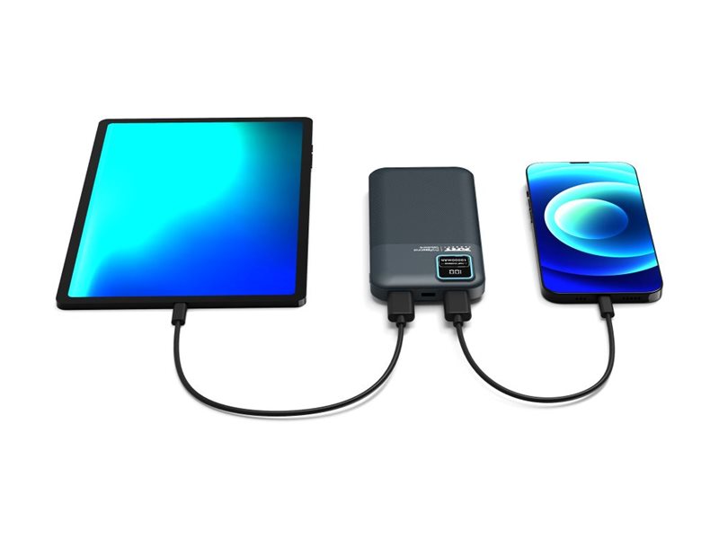 PORT CONNECT | External USB-C battery | 10000 mAh | Blue