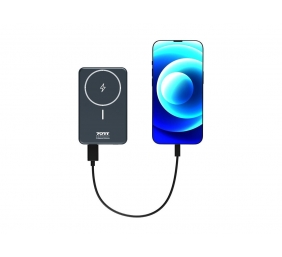 PORT CONNECT | USB-C external battery PD, Wireless Qi2 | 10000 mAh | Blue