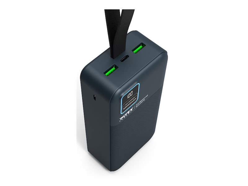 PORT CONNECT External USB-C battery integrated lamp | 30000 mAh | Blue