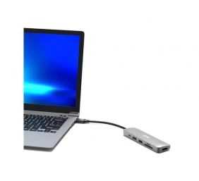 PORT CONNECT | Mobile docking station 1 X 4K USB-C 5 devices, 100W