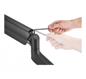 Neomounts Desk Mount | DS70PLUS-450BL1 Monitor Arm | Adjustable Height, Rotate, Tilt, Swivel | 17-49 " | Maximum weight (capacity) 18 kg | Black