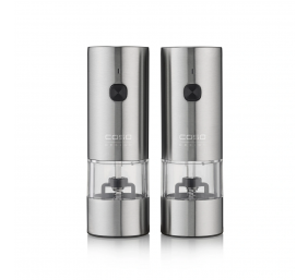Caso Salt and Pepper Grinder | SpiceDuo | Electric | Housing material Stainless steel | Lithium