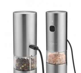 Caso Salt and Pepper Grinder | SpiceDuo | Electric | Housing material Stainless steel | Lithium