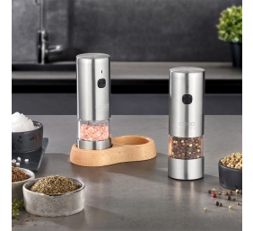 Caso Salt and Pepper Grinder | SpiceDuo | Electric | Housing material Stainless steel | Lithium