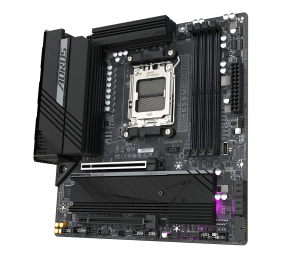 Gigabyte B650M AORUS ELITE (rev. 1.3) | Processor family AMD | Processor socket AM5 | DDR5 | Supported hard disk drive interfaces SATA, M.2 | Number of SATA connectors 4