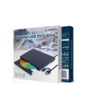 Gembird External USB DVD Drive | DVD-USB-031 | Interface USB Type-C (m), USB 3.1 Gen. 1 | DVD±R/RW / CD±R/RW | CD read speed 24 x | CD write speed 24 x | Black