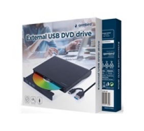 Gembird External USB DVD Drive | DVD-USB-031 | Interface USB Type-C (m), USB 3.1 Gen. 1 | DVD±R/RW / CD±R/RW | CD read speed 24 x | CD write speed 24 x | Black
