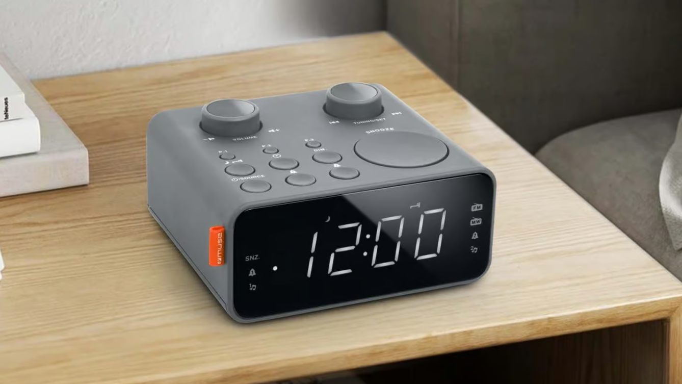 Muse Dual Alarm Clock Radio | M-17 LG | Alarm function | AUX in