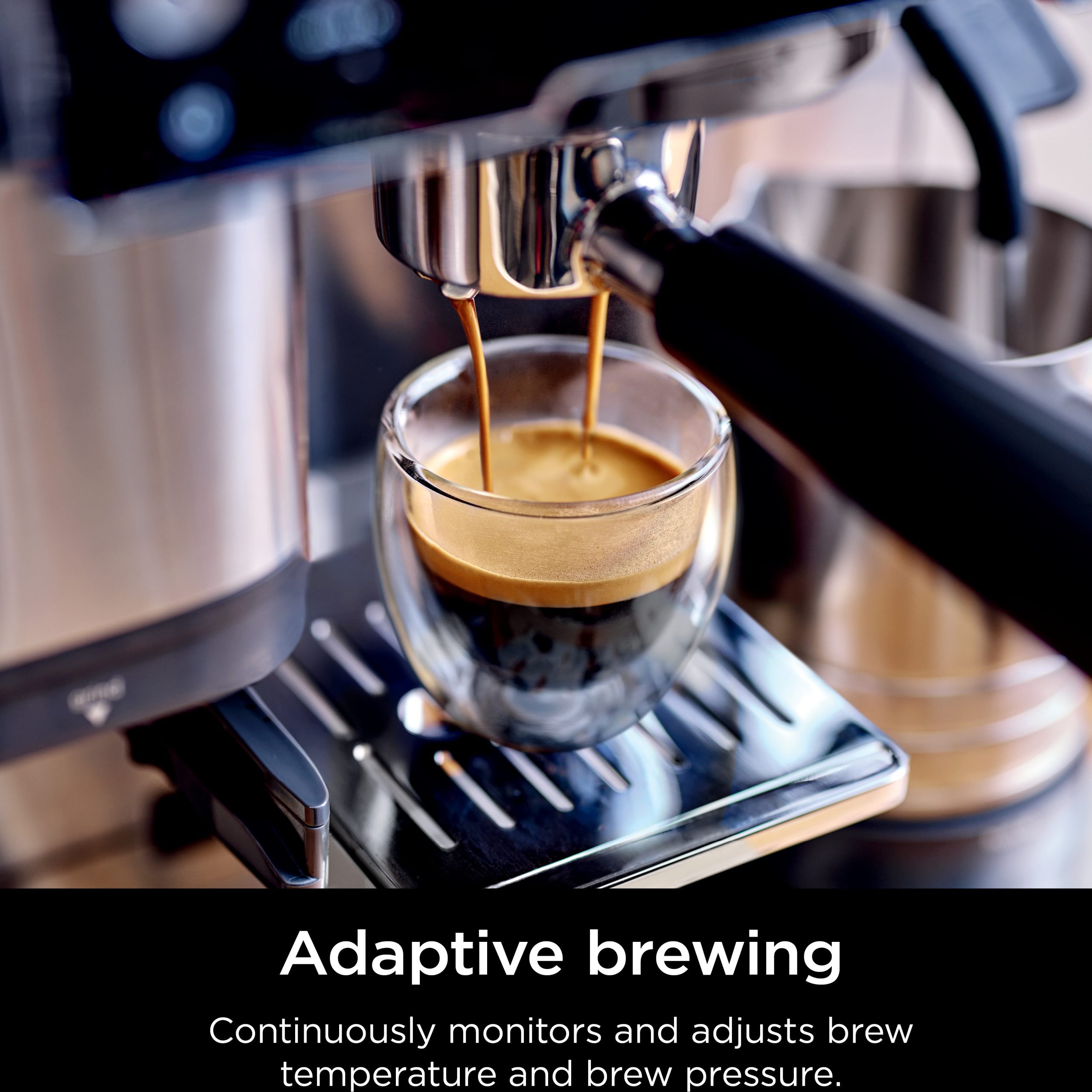 NINJA | Luxe Cafe Essential Espresso Machine | ES501EU | Pump pressure 9 bar | Built-in milk frother | Semi-automatic | Black