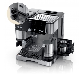 NINJA | Luxe Cafe Essential Espresso Machine | ES501EU | Pump pressure 9 bar | Built-in milk frother | Semi-automatic | Black