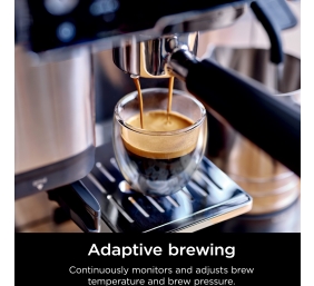 NINJA | Luxe Cafe Essential Espresso Machine | ES501EU | Pump pressure 9 bar | Built-in milk frother | Semi-automatic | Black