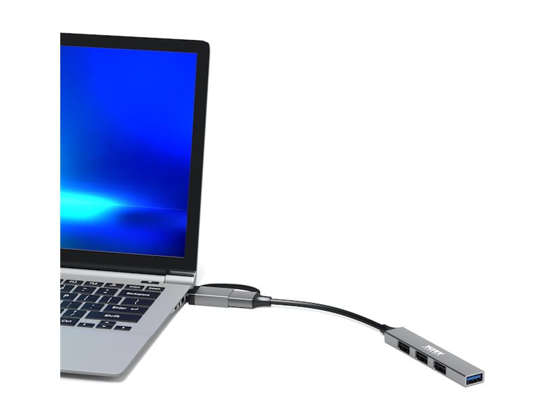 PORT CONNECT | HUB USB-C/USB-A 4 ports USB-A 3.0 5Gbps | 900160