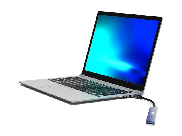 PORT CONNECT | USB-C Hub with 4 USB ports, 1X USB-C, 100W