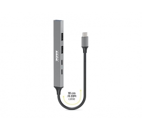 PORT CONNECT | USB-C Hub with 4 USB ports, 1X USB-C, 100W