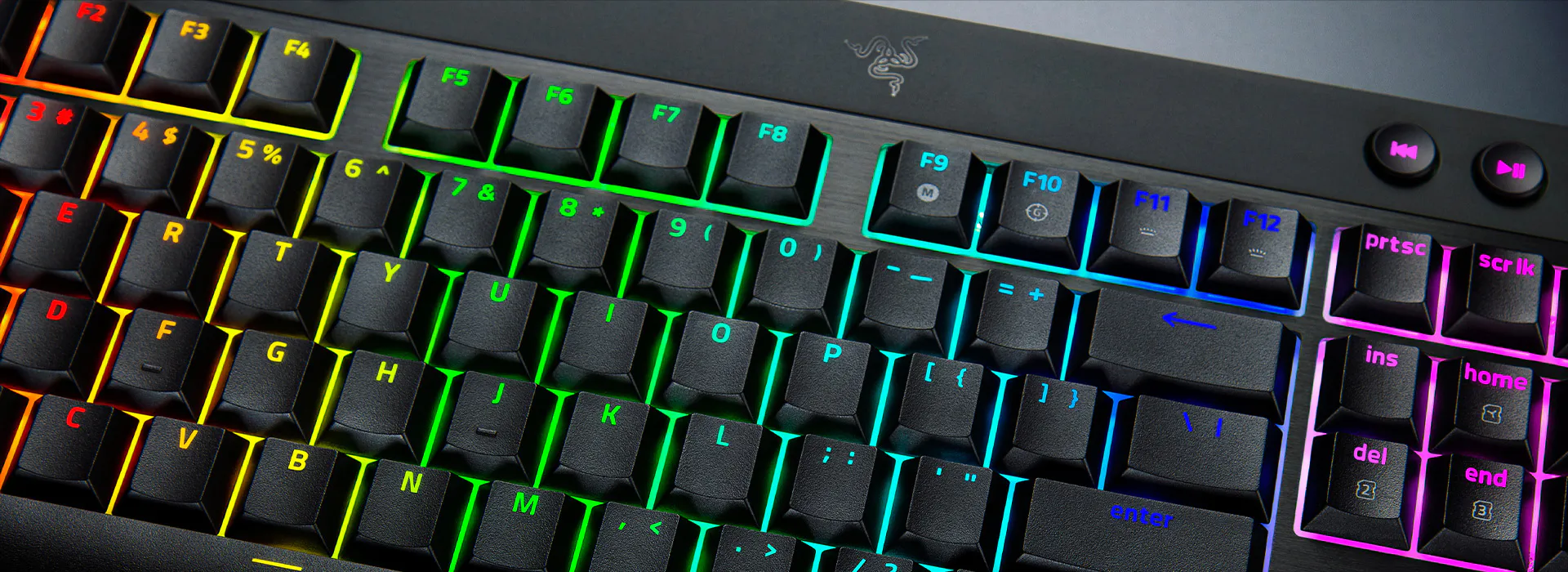 Razer | BlackWidow V4 Low-Profile HyperSpeed | Keyboard | Wireless | US | Bluetooth | Green Switches | Black