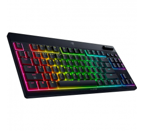Razer | BlackWidow V4 Low-Profile HyperSpeed | Keyboard | Wireless | US | Bluetooth | Green Switches | Black