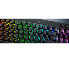 Razer | BlackWidow V4 Low-Profile HyperSpeed | Keyboard | Wireless | US | Bluetooth | Black | Orange Switches