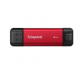 Kingston Dual Portable Solid-State Drive, USB Type-A and Type-C | 2000 GB | Solid-state drive interface USB 3.2 Gen 2 | Read speed 1050 MB/s | Write speed 950 MB/s