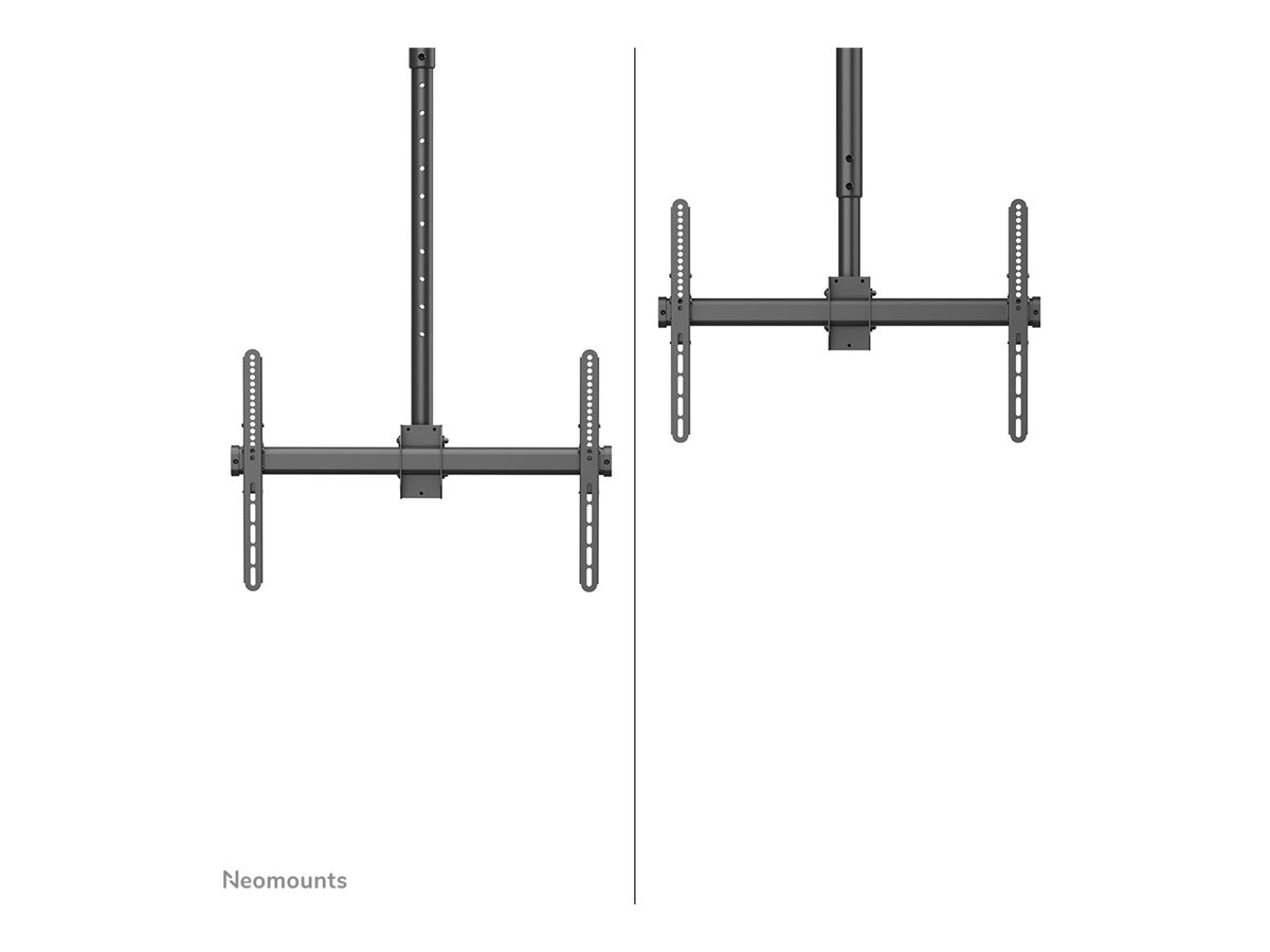 Neomounts CL35-440BL16XL Monitor/TV Mount Ceiling | Adjustable Height, Rotate, Tilt, Swivel | 37-70 " | Maximum weight (capacity) 50 kg | Black