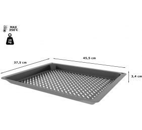 Bosch | Air Fry and Grill tray, 34 x 455 x 375 mm | HEZ629070 | Anthracite