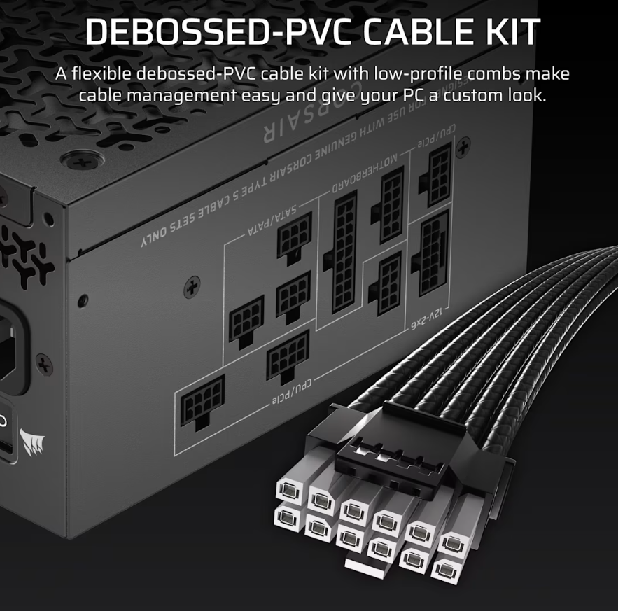 Corsair Fully Modular ATX Power Supply (EU) | RM750x SHIFT | 750 W | Black
