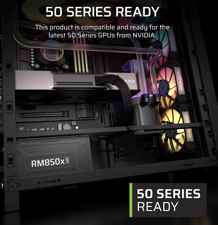 Corsair Fully Modular ATX Power Supply (EU) | RM850x SHIFT | 850 W | Black