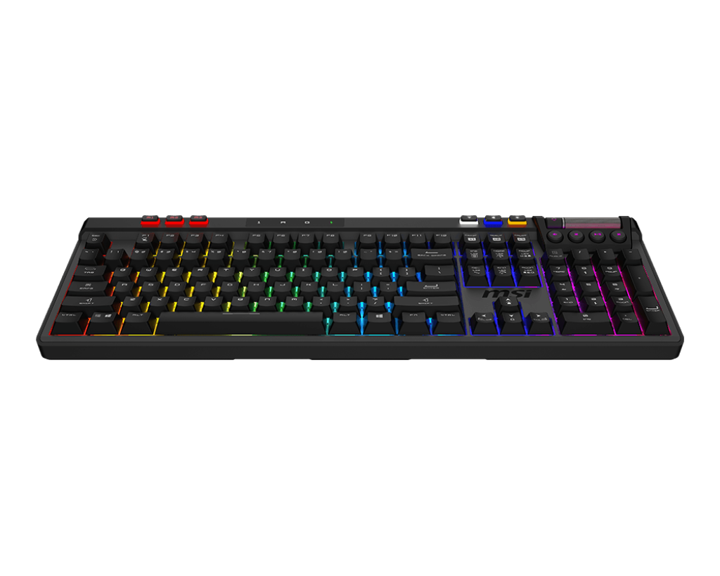 MSI STRIKE PRO WIRELESS | Gaming keyboard | Wireless | US | Kailh Midnight Pro Silent Tactile | Black