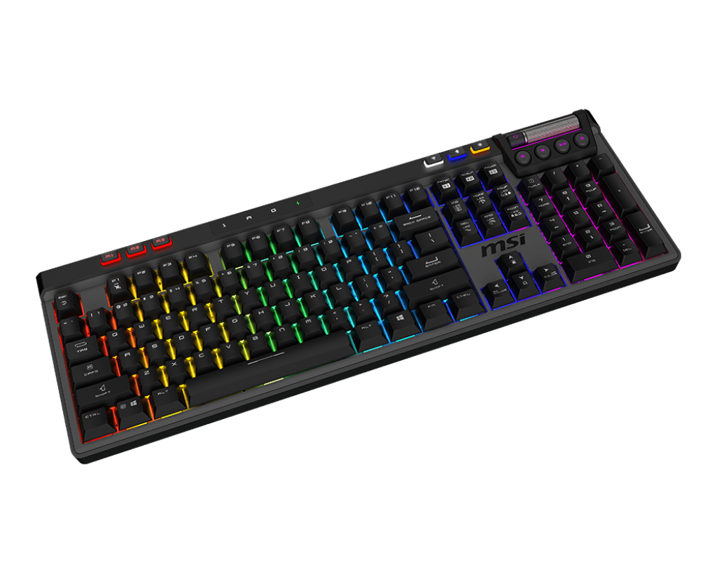 MSI STRIKE PRO WIRELESS | Gaming keyboard | Wireless | US | Kailh Midnight Pro Silent Tactile | Black