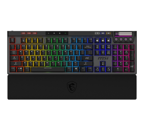 MSI STRIKE PRO WIRELESS | Gaming keyboard | Wireless | US | Kailh Midnight Pro Silent Tactile | Black