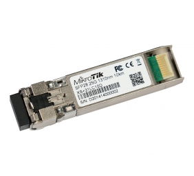 MikroTik SFP/SFP+/SFP28 module 1/10/25G SM 10km 1310nm | XS+31LC10D | SFP/SFP+/SFP28 | SMF | Dual LC UPC | 1024/10240/25600 Mbit/s | Wavelength 1310 nm | Maximum transfer distance 10000 m | -40 to 70