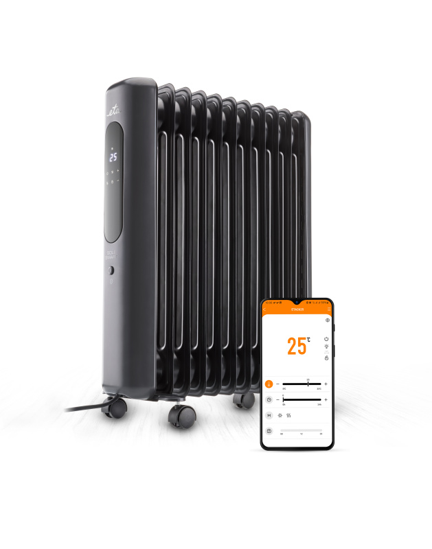 ETA Oil Radiator Heater | Sole Smart 262590000 | Oil Radiator | 2500 W | Number of power levels 3 | Black