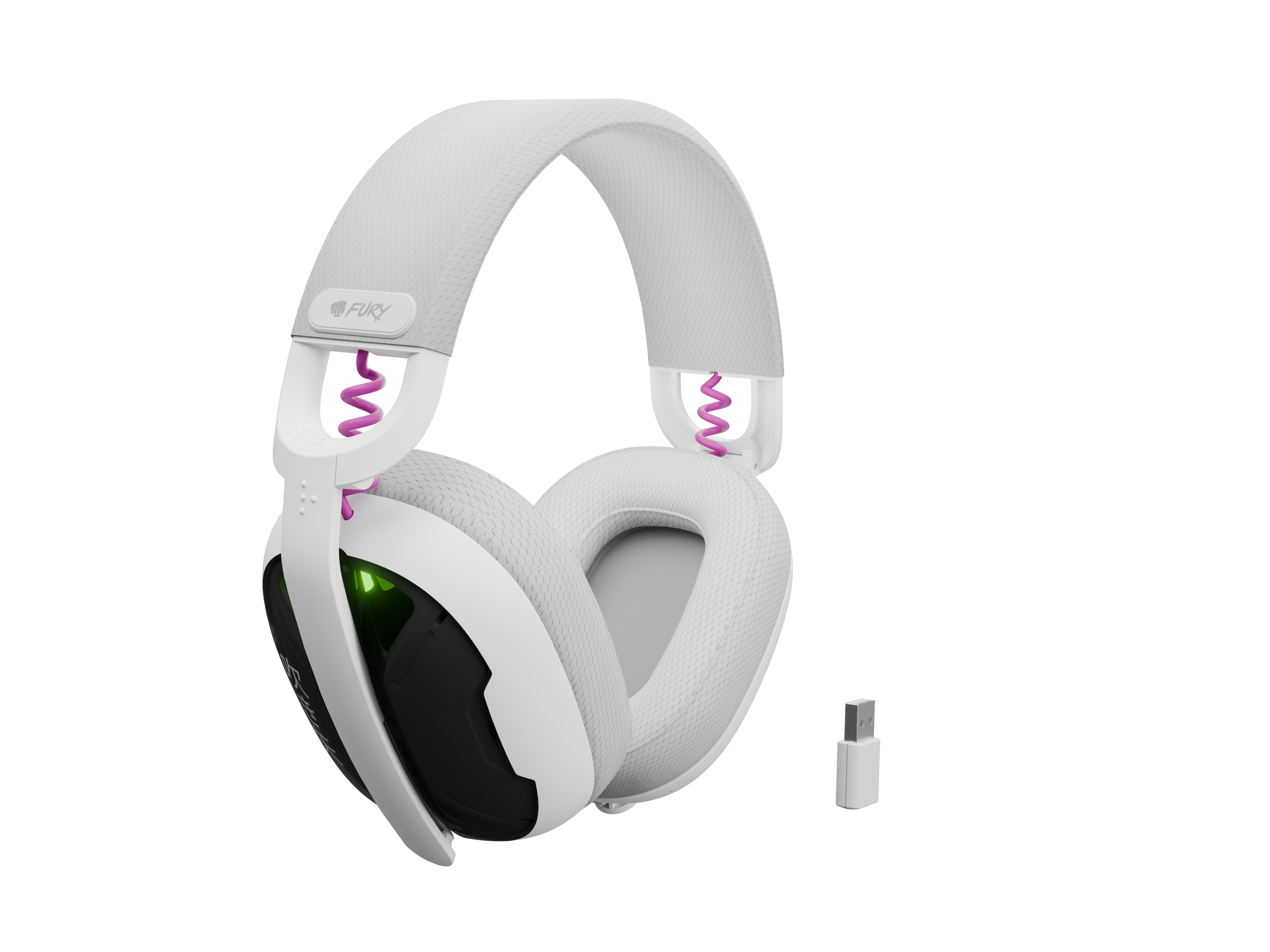 Fury Gaming Headset | Fukiya F6 | Bluetooth | Over-Ear | Microphone | Wireless | White