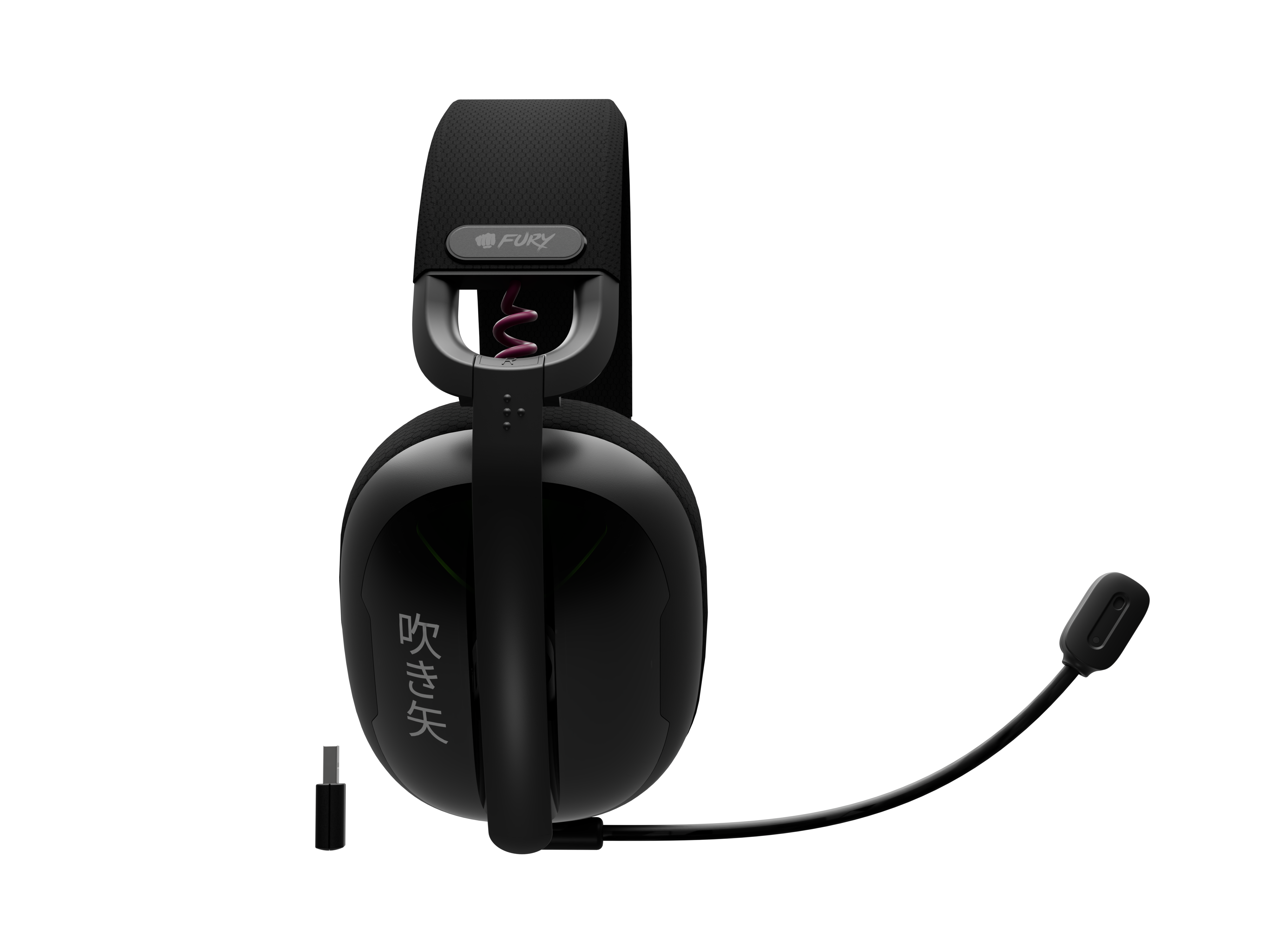 Fury Gaming Headset | Fukiya F6 | Bluetooth | Over-Ear | Microphone | Wireless | Black