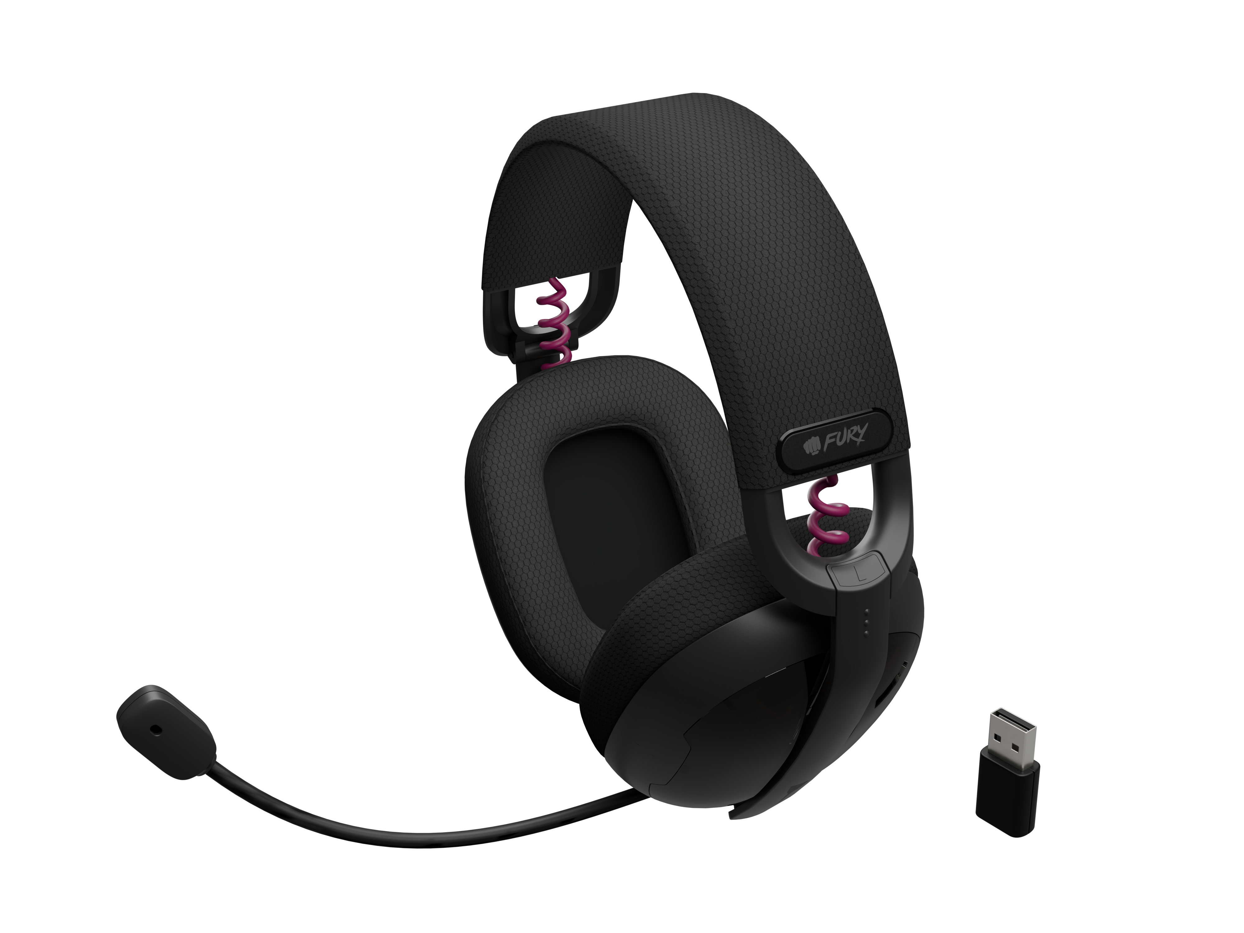 Fury Gaming Headset | Fukiya F6 | Bluetooth | Over-Ear | Microphone | Wireless | Black