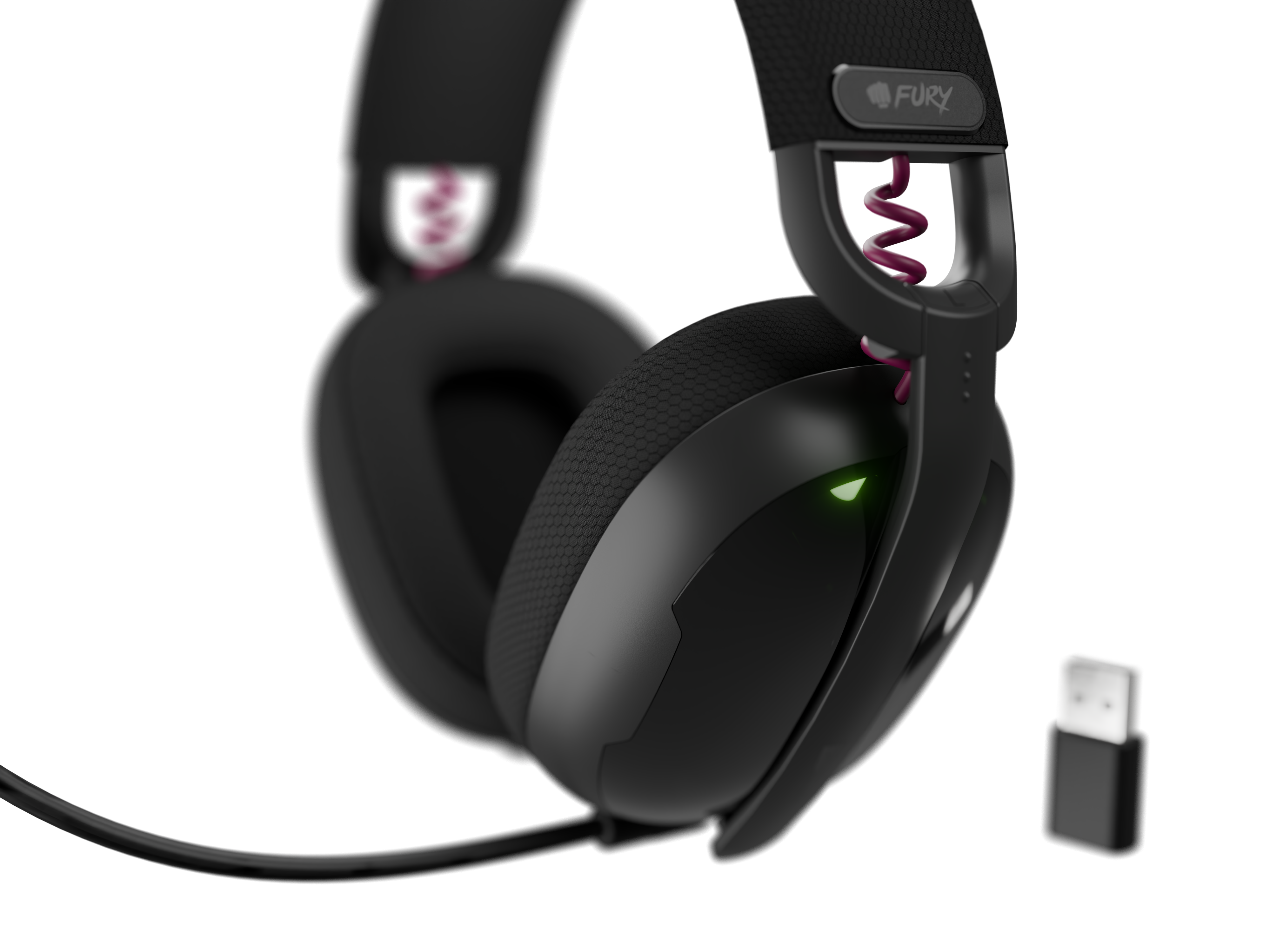 Fury Gaming Headset | Fukiya F6 | Bluetooth | Over-Ear | Microphone | Wireless | Black