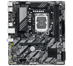 Gigabyte B860M E | Processor family Intel | Processor socket LGA1851 | DDR5 | Supported hard disk drive interfaces SATA, M.2 | Number of SATA connectors 4